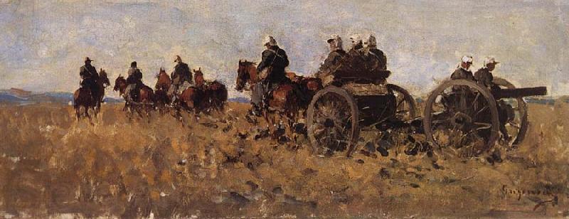 Nicolae Grigorescu The Artillerymen Spain oil painting art